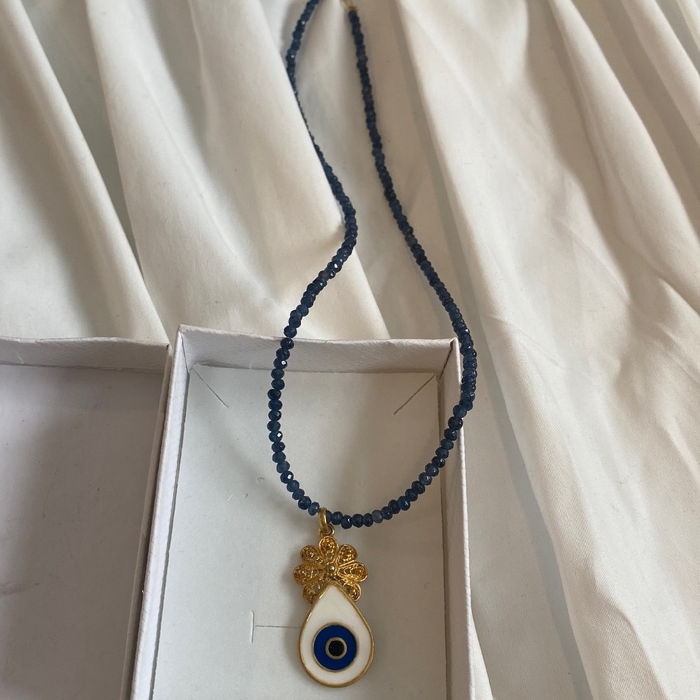 Brand New custom evil eye necklace! Handmade in GREECE!